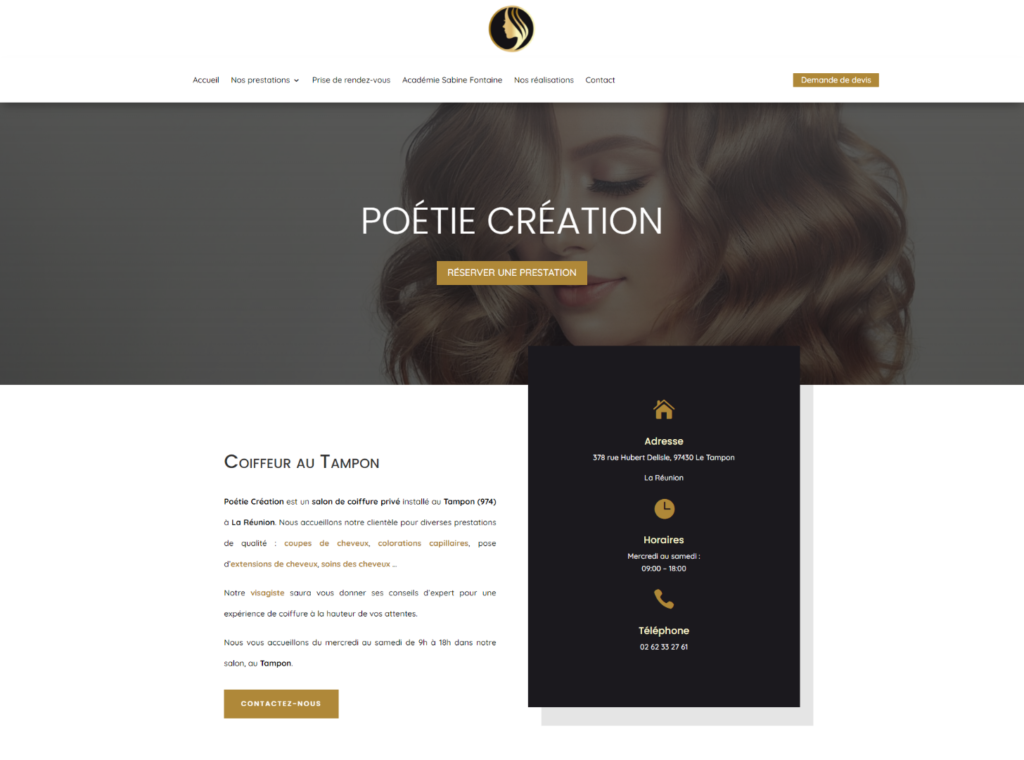 Création de site internet – Crealine Studio